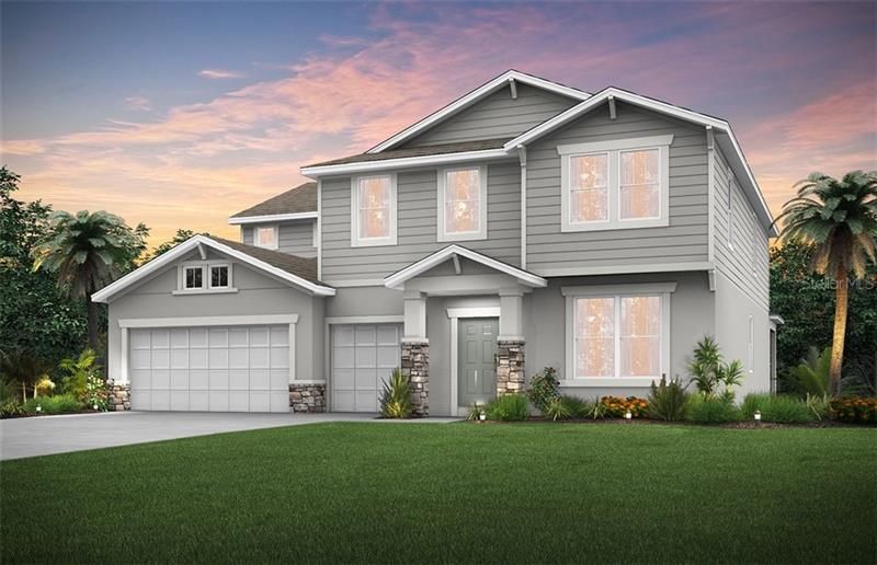 Exterior Design - Artist rendering for this home from Builder. Pictures are for illustration purposes only. Elevations, colors and options may vary.