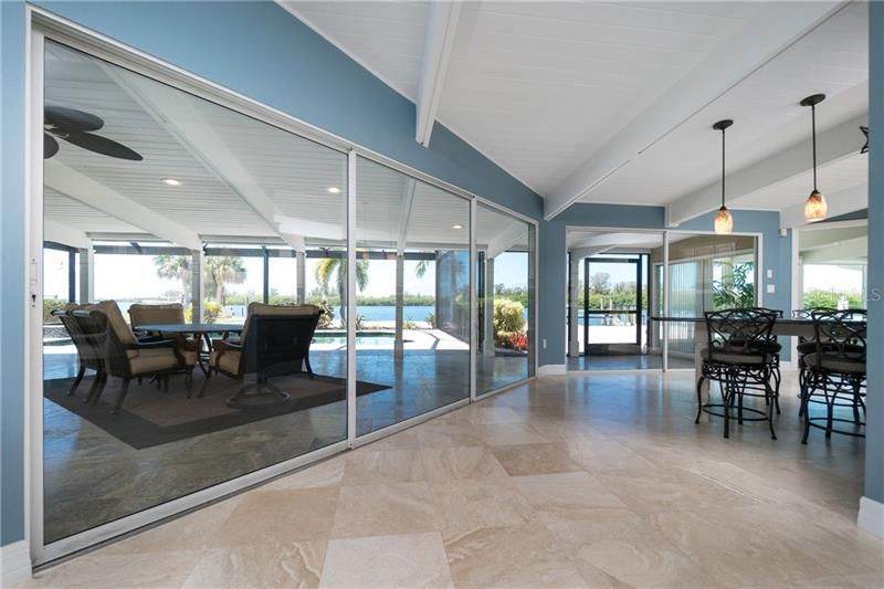 Stunning view with pocket sliding glass doors!
