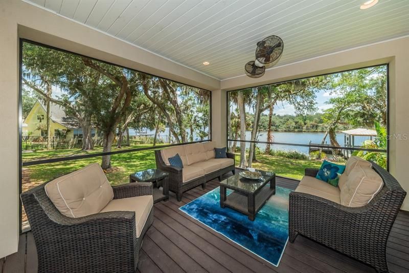 One of the many relaxing areas with a view across the river of the peaceful 80 Acre Alafia River Nature Preserve. Your view forever, nothing can ever be built on it.