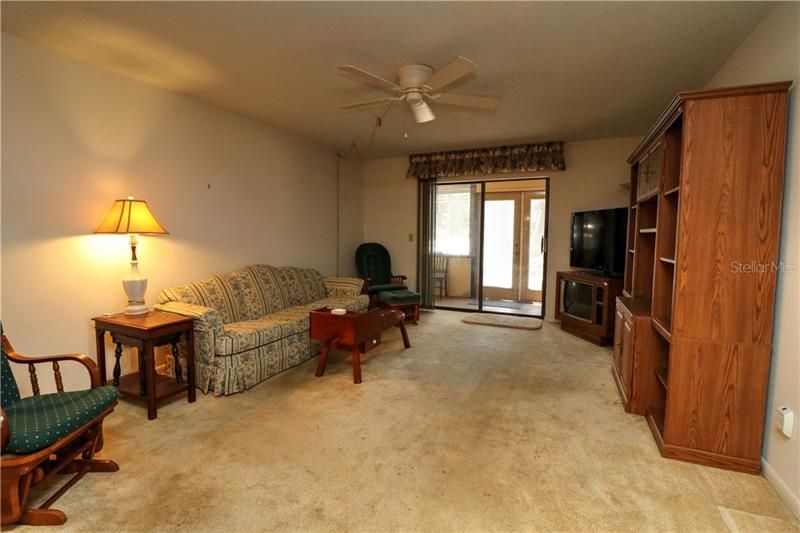 open to spacious living area...