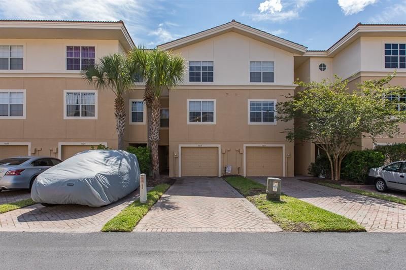 Brick paver drive and walk way, Guest parking where covered car i.. LARGE over sized garage, labeled as 1.5