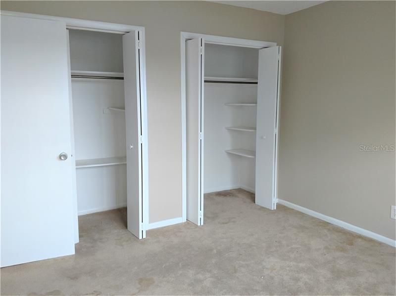 Bedroom 2 with double closets