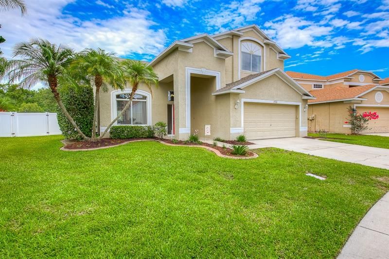 Great curb appeal with mature landscaping