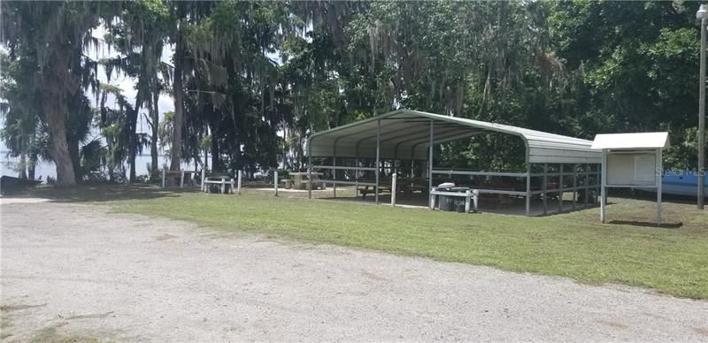 Community Pavilion by Lake