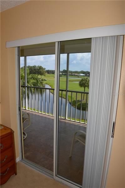 View of the golf course from the master bedroom