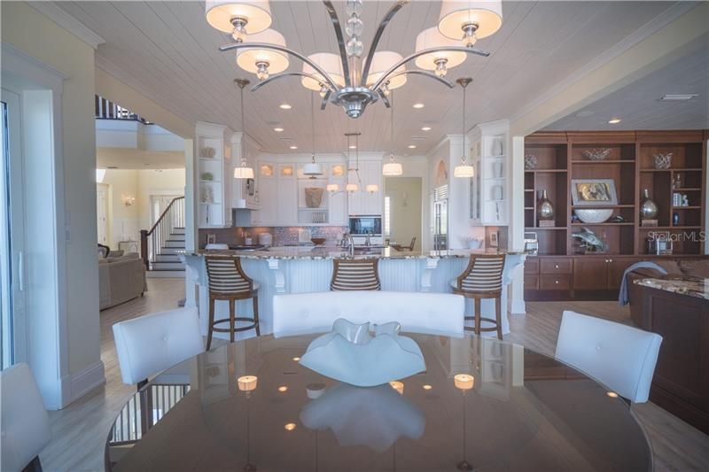 Elegant coastal living, open concept with a monotone color scheme enhancing this sophisticated yet relaxed interior.