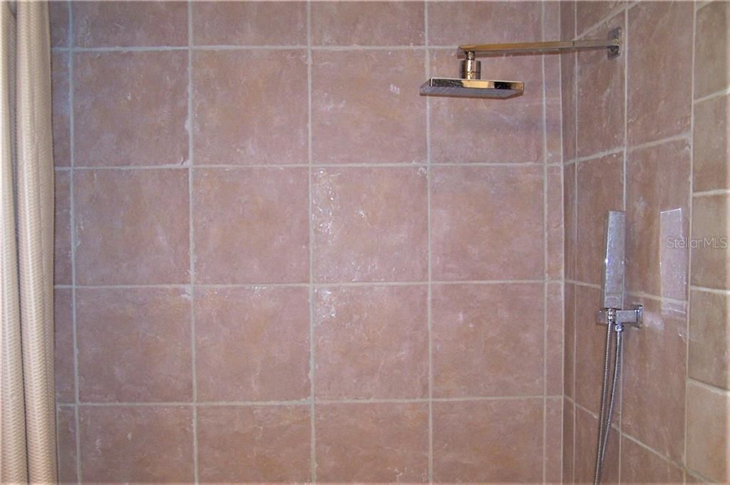 State-of-art shower head and fixtures  in hall shower