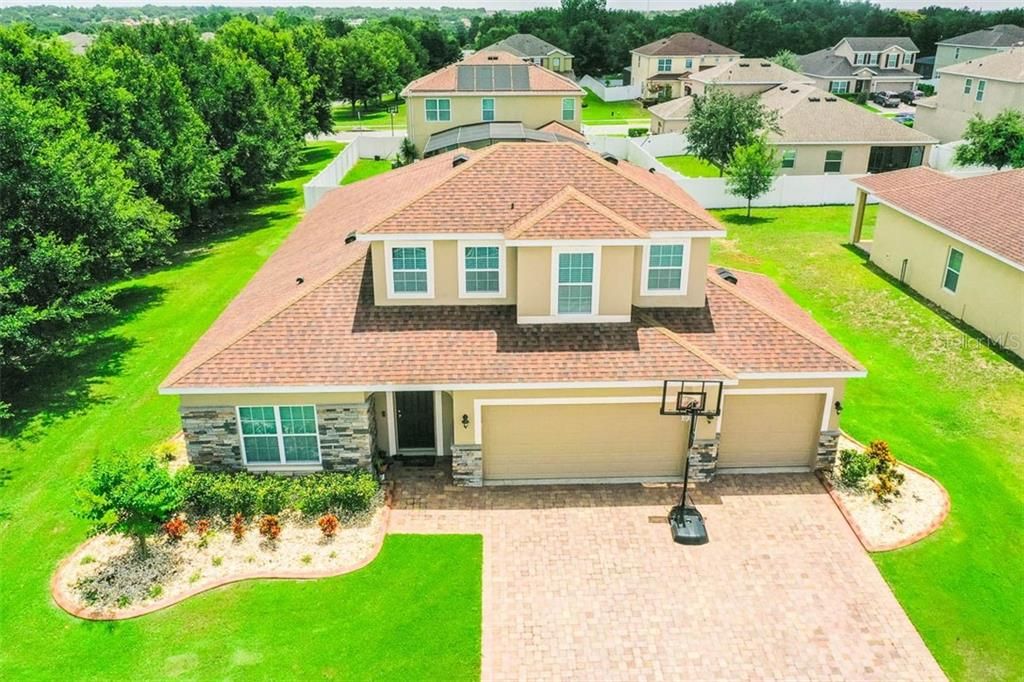 Exterior front view with paver driveway