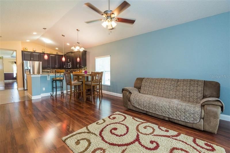 Family room and dinette area