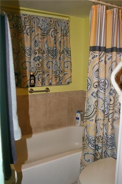 Master bath and shower.