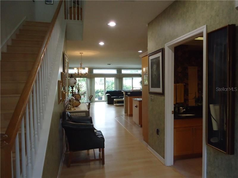 View from the entry way into the living area