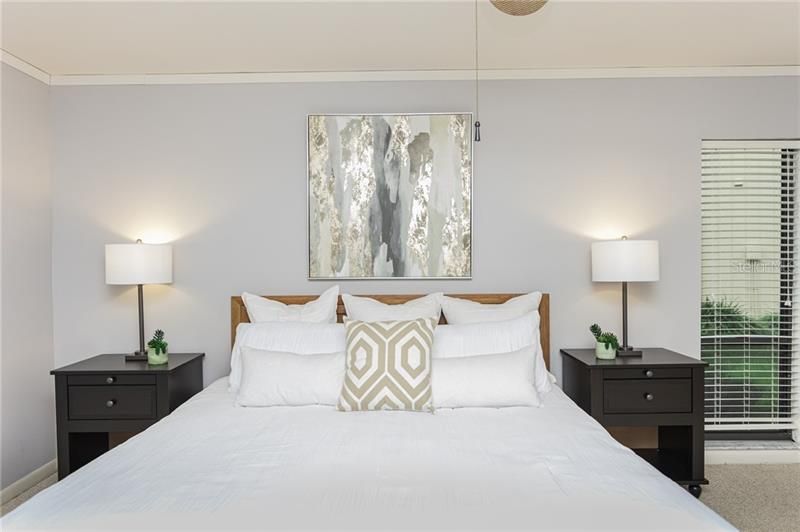 Light and bright master suite