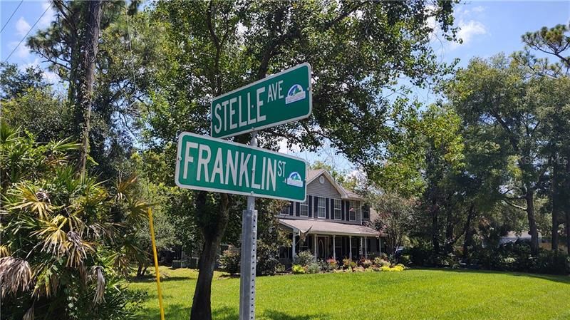 Street Sign says STELLE Ave, when It is actually STEELE Ave.  See Home Behind Sign? Yours will be like that, only NICER!