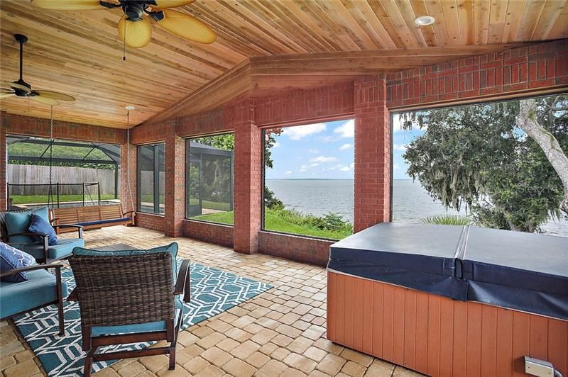 Enjoy Views of Lake from Covered Patio