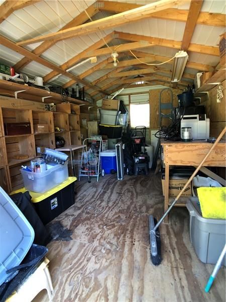 Interior of workshop - The possibilities are endless in this "She Shed" or "Man Cave"