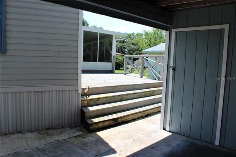 Front carport to back porch