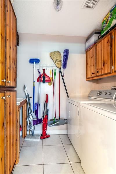 Laundry room with pocket door-off kitchen area