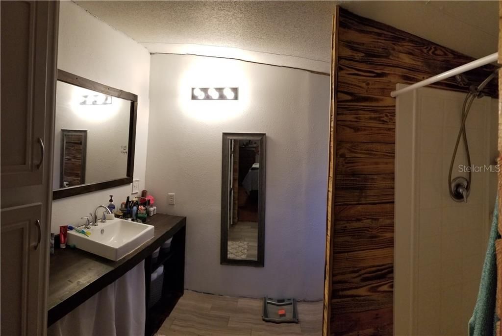 Master bathroom panoramic view