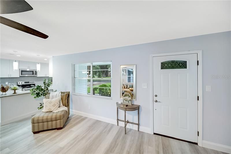 Inside Entryway & Living Room