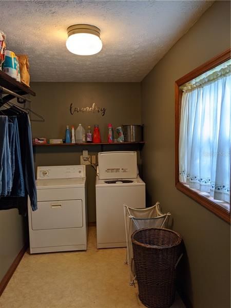 Inside laundry room