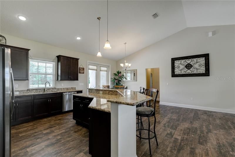 Granite counter tops throughout the whole home.