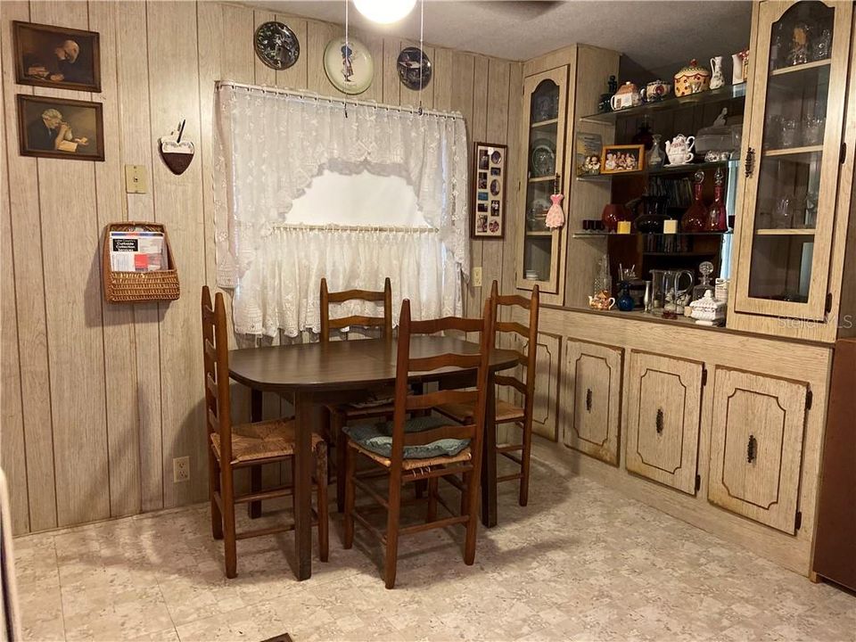 Dining Area with built in hutch