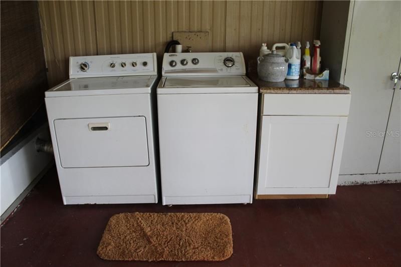 Inside washer and dryer