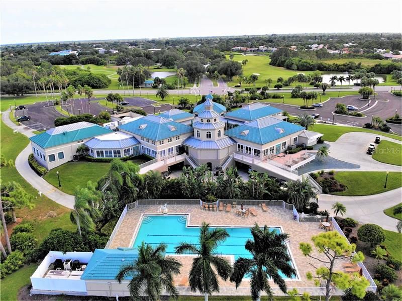 Clubhouse and resort pool