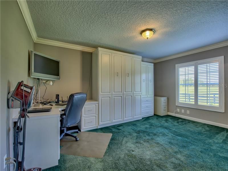 GUEST BEDROOM/OFFICE WITH BUILT-IN DESK AND MURPHY BED