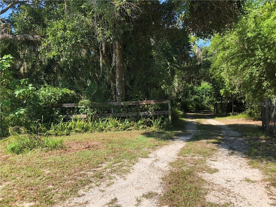 Gate entrance to property from Darby Rd