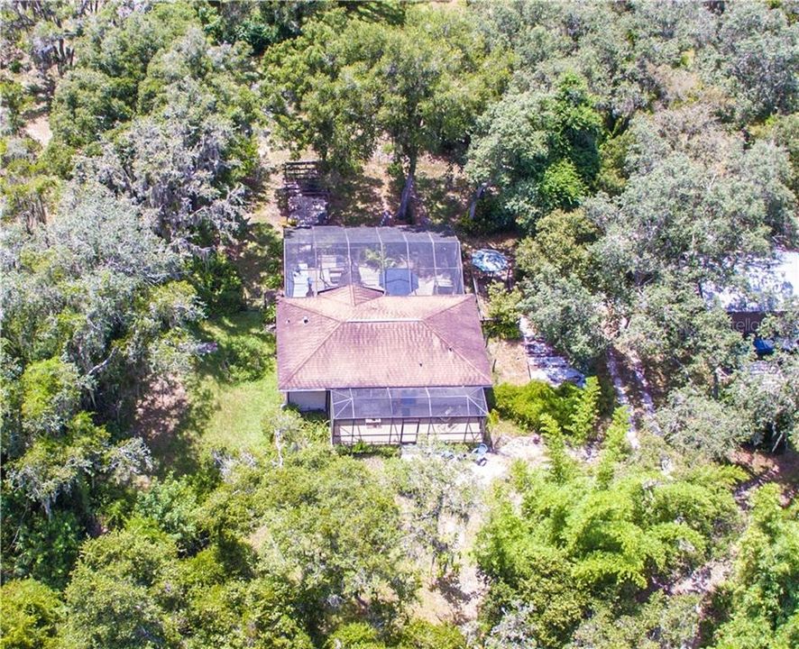 Aerial view on main house