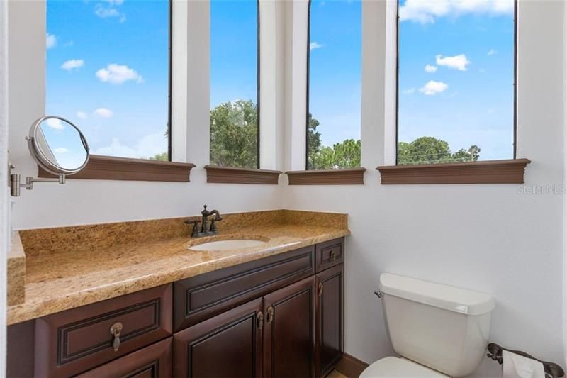 The bathroom to this bedroom will always be a good start and a great ending to any day. It possesses so much openness yet you remain perfectly hidden.