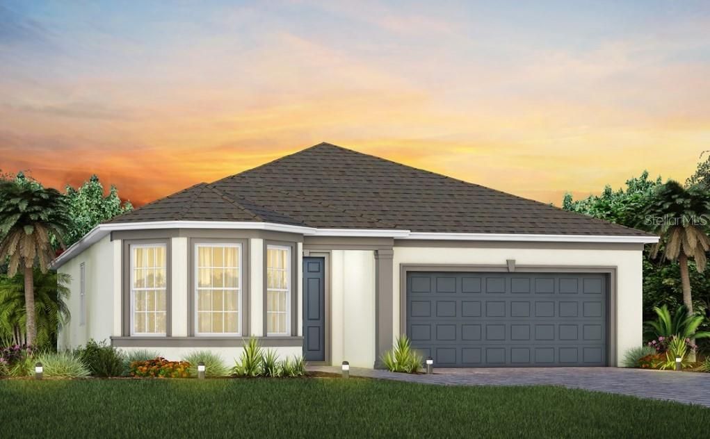 Exterior Design - Artist rendering for this home provided by builder. Pictures are for illustration purposes only. Elevations, colors and options may vary.