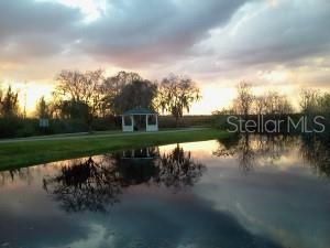 GAZEBO/ LAGOON AT SUN SET