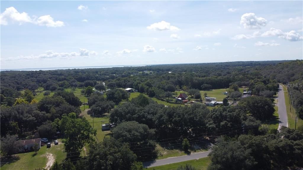 Property is in the middle with the Big Trees in Front