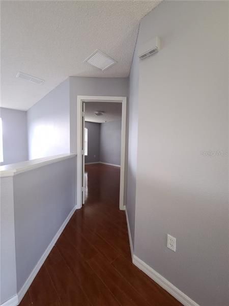 Master bedroom is up the stairs and to the left.