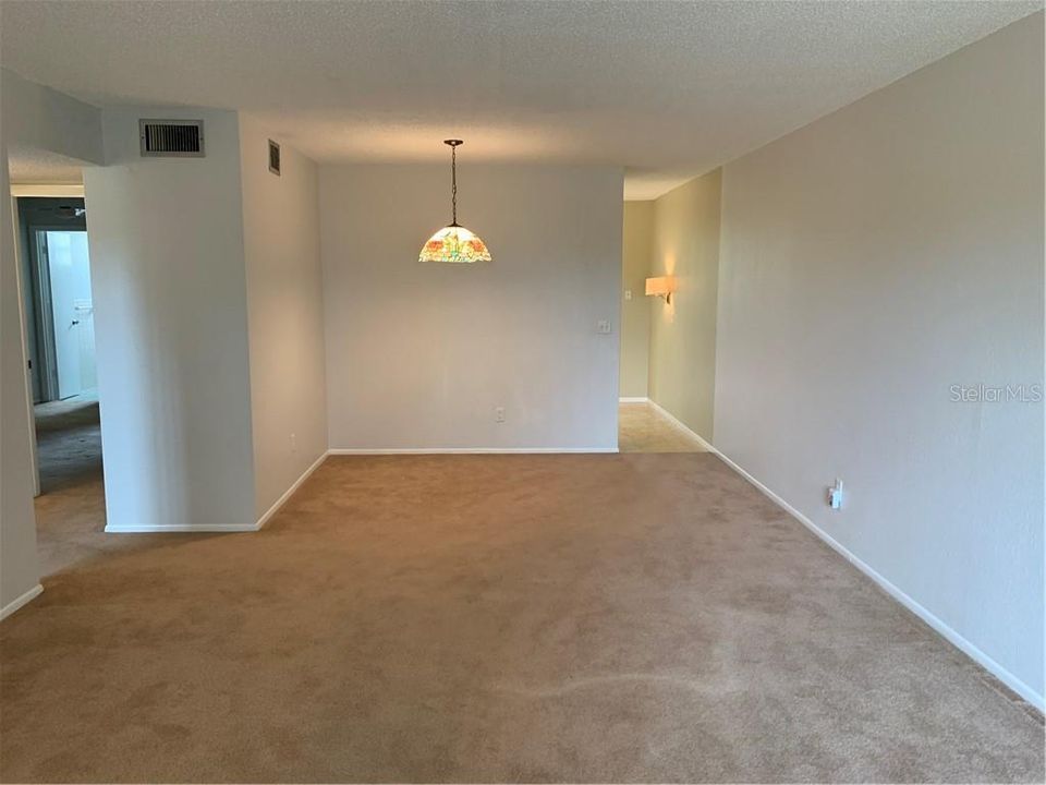 This is your first view from the entry door.  Your living room is in the foreground and dining area at the far end of the photo.