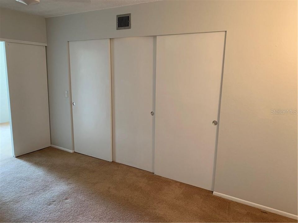 Large closet in the Master Bedroom.  This bedroom also has a door to the Florida Room.