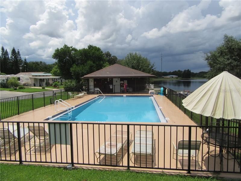 Heated pool.