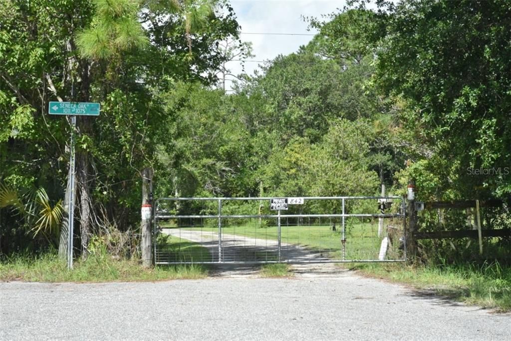 Private gate entrance!