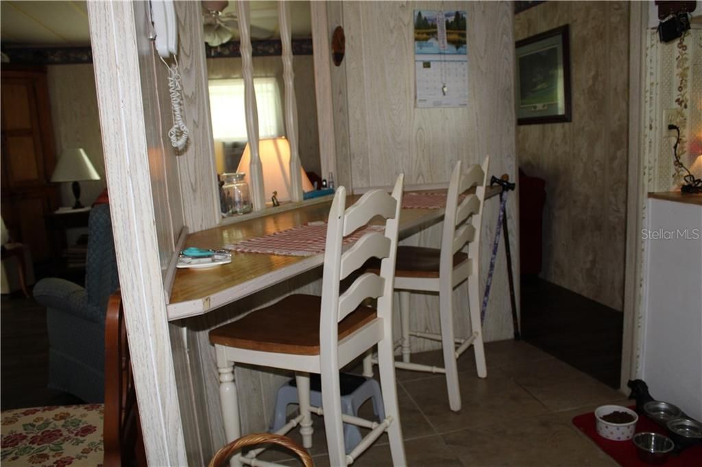 Breakfast Bar in Kitchen