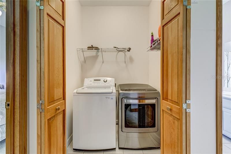 Super convenient Laundry Room between the Foyer and Guest Bedroom