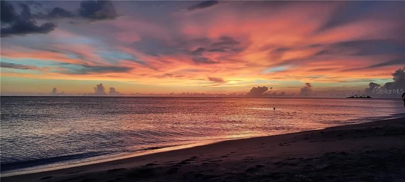 sunset on Englewood beach