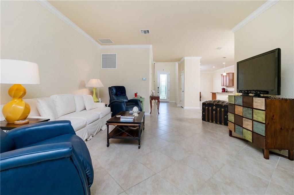 Living room looking toward front door.