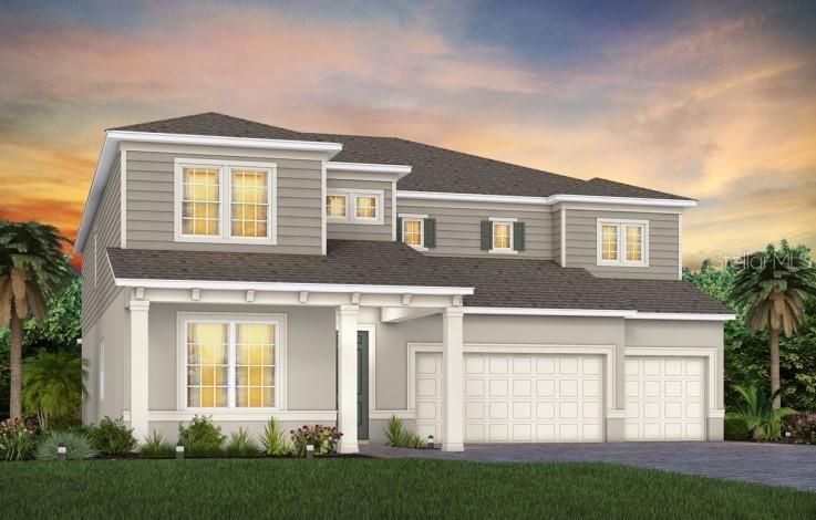 Artist Rendering for New Construction Home Provided by Builder
