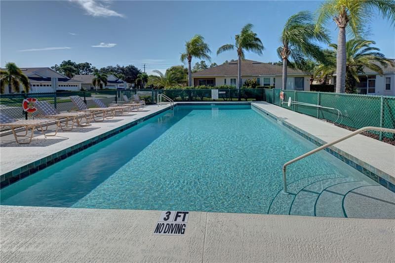Relax under a swaying palm tree in the nearby community pool, heated year round for your enjoyment.
