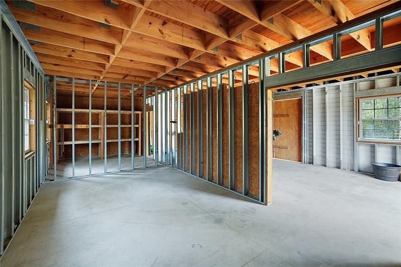 Barn Interior w/ back storage room