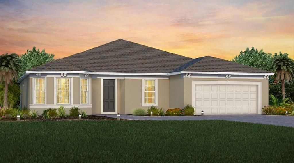Exterior Design - Artist rendering provided by builder. Pictures are for illustration purposes only. Elevations, colors and options may vary.
