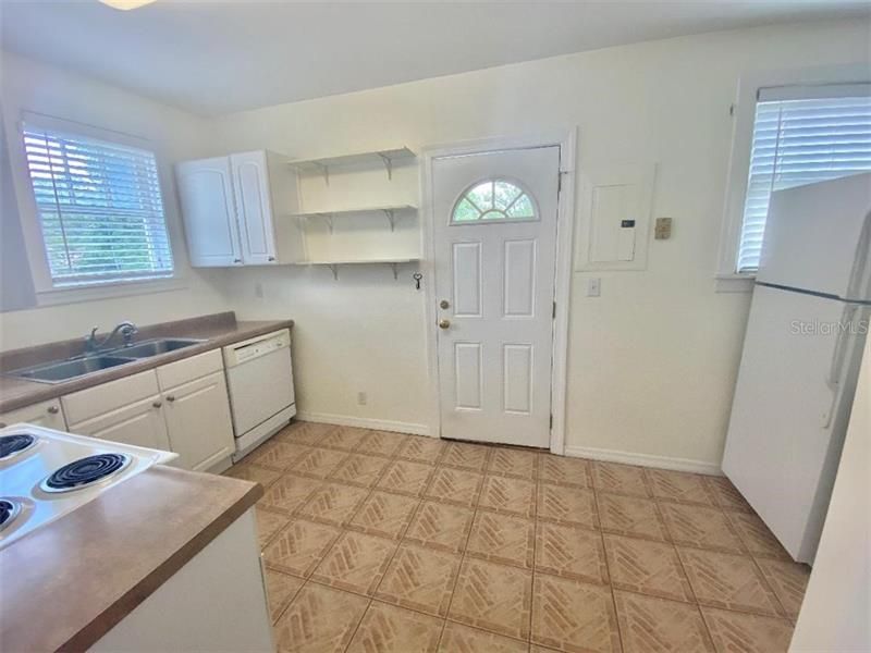 Second floor apartment kitchen has plenty of space!