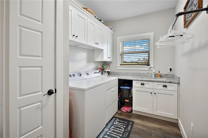 Laundry Room with Sink, Storage and Folding Space